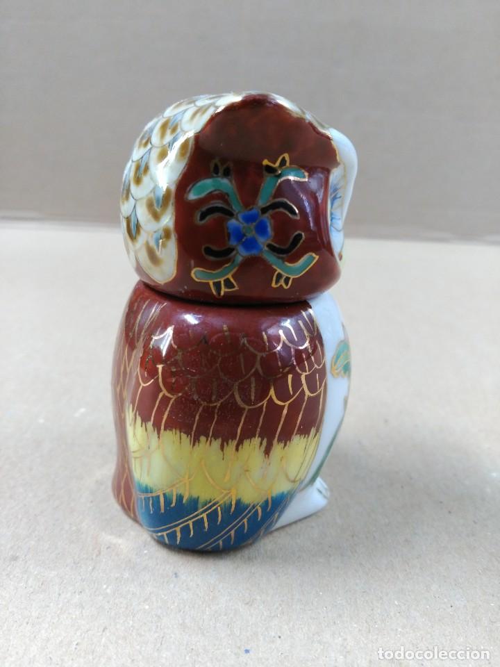 Antig&uuml;edades: Caja en forma de buho de porcelana - Foto 4