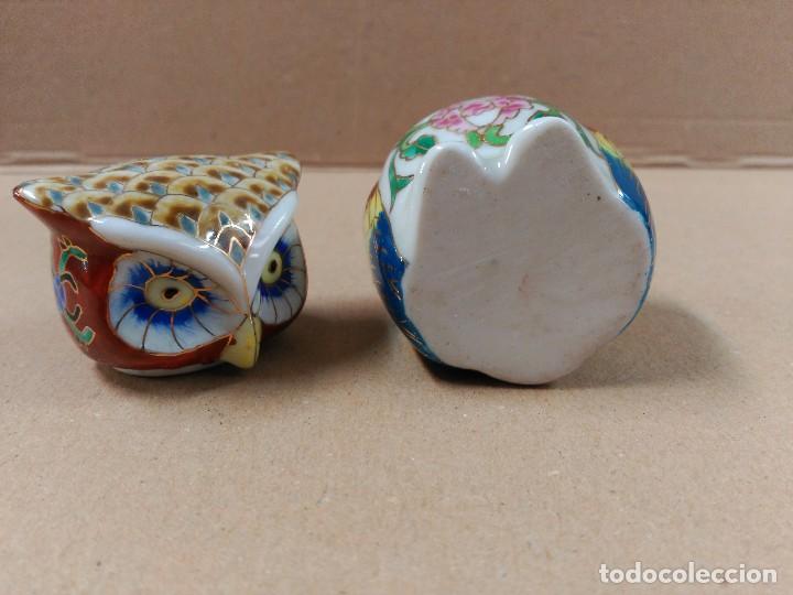 Antig&uuml;edades: Caja en forma de buho de porcelana - Foto 7