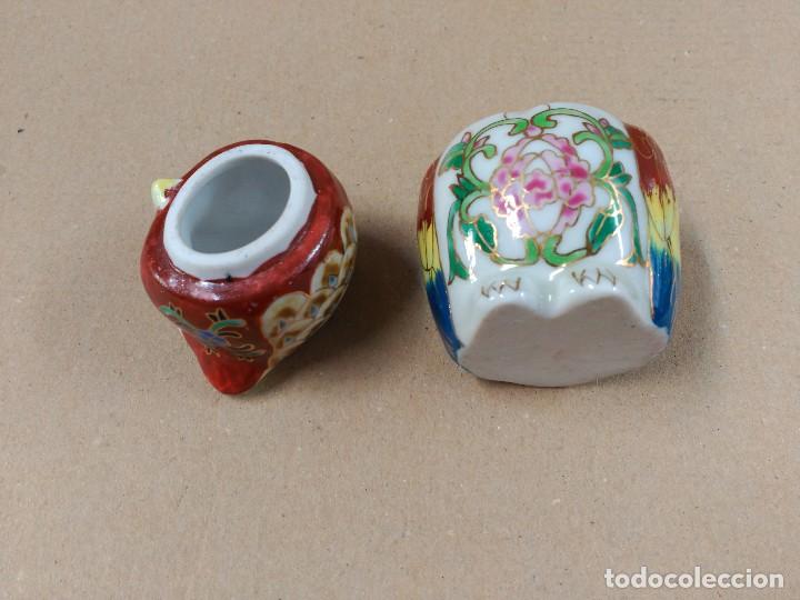 Antig&uuml;edades: Caja en forma de buho de porcelana - Foto 8