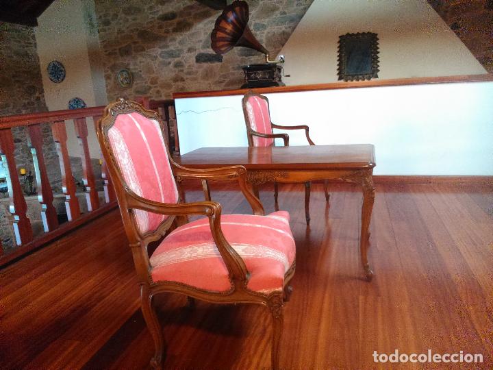 Antig&uuml;edades: Mesa y 2 sillas Herraiz - Foto 8