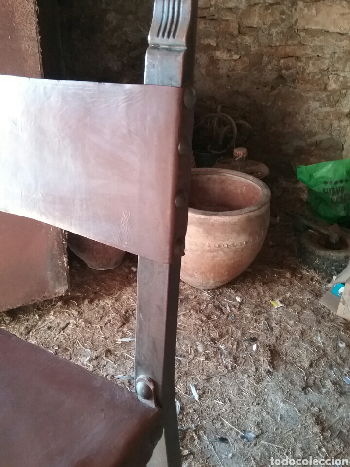 Antig&uuml;edades: Sillas de cuero 6 - Foto 3