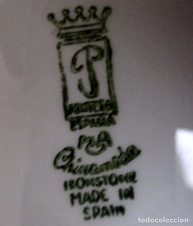 Antig&uuml;edades: PLATO PONTESA CON CARRUAJE. IRONSTONE. 25 CM - Foto 5