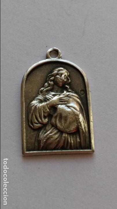 Antig&uuml;edades: Medalla de virgen inmaculada, de 2,1 x 1,4 cms - Foto 1