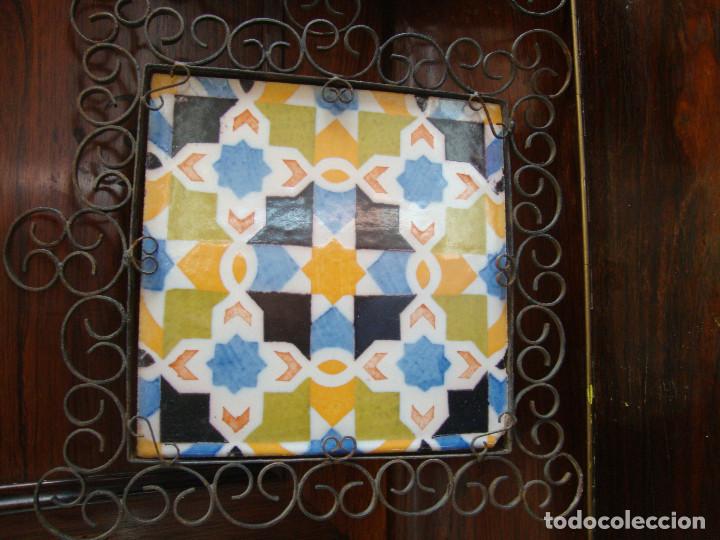 Antig&uuml;edades: Azulejo antiguo pintado - Foto 1