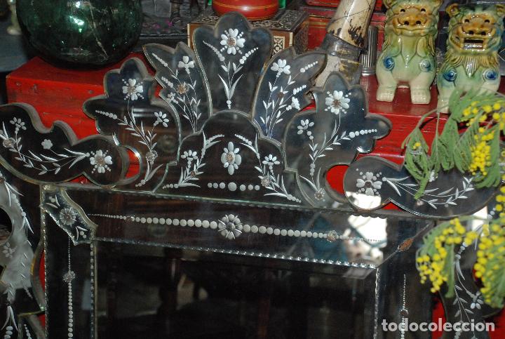 Antig&uuml;edades: ANTIGUO ESPEJO VENECIANO - Foto 5