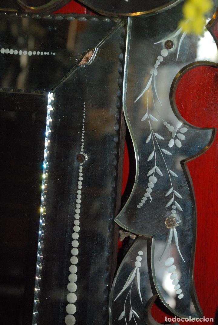 Antig&uuml;edades: ANTIGUO ESPEJO VENECIANO - Foto 6