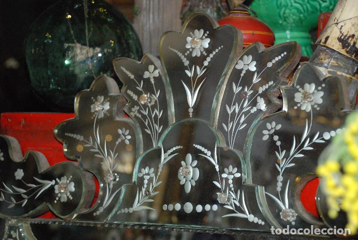 Antig&uuml;edades: ANTIGUO ESPEJO VENECIANO - Foto 8