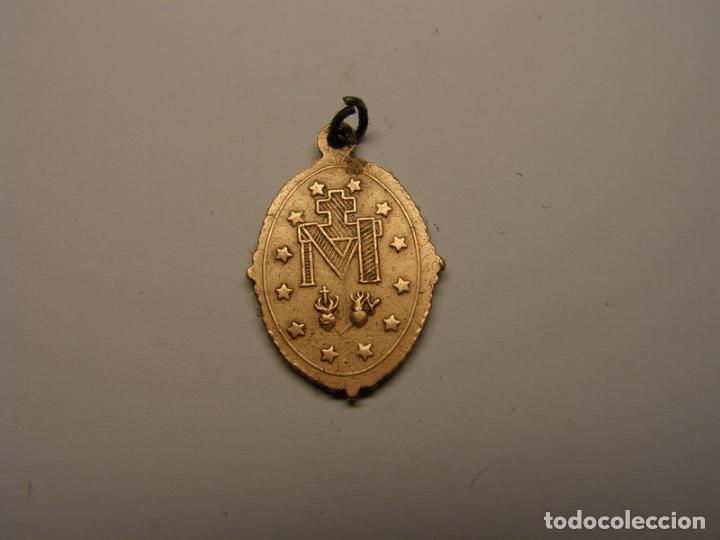 Antig&uuml;edades: Medalla de la Inmaculada Concepci&oacute;n, finales siglo XIX, en ingl&eacute;s. - Foto 2