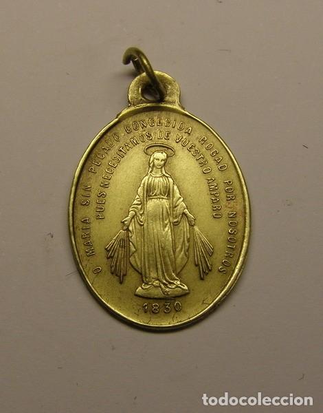 Antig&uuml;edades: Medalla de la Inmaculada Concepci&oacute;n, siglo XIX, - Foto 1