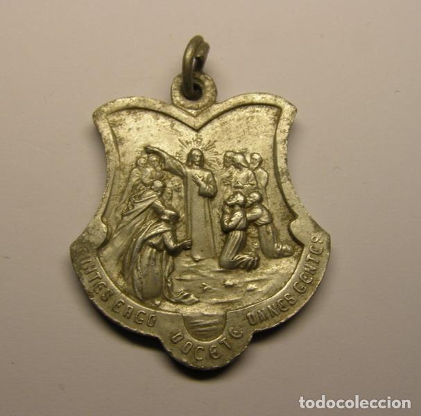 Antig&uuml;edades: Medalla religiosa antigua de catequesis. - Foto 2