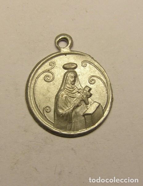 Antig&uuml;edades: Medalla religiosa de Santa Teresa. - Foto 1