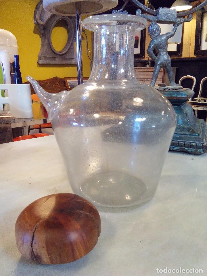 Oggetti Antichi: ANTIGUA ACEITERA. VIDRIO SOPLADO