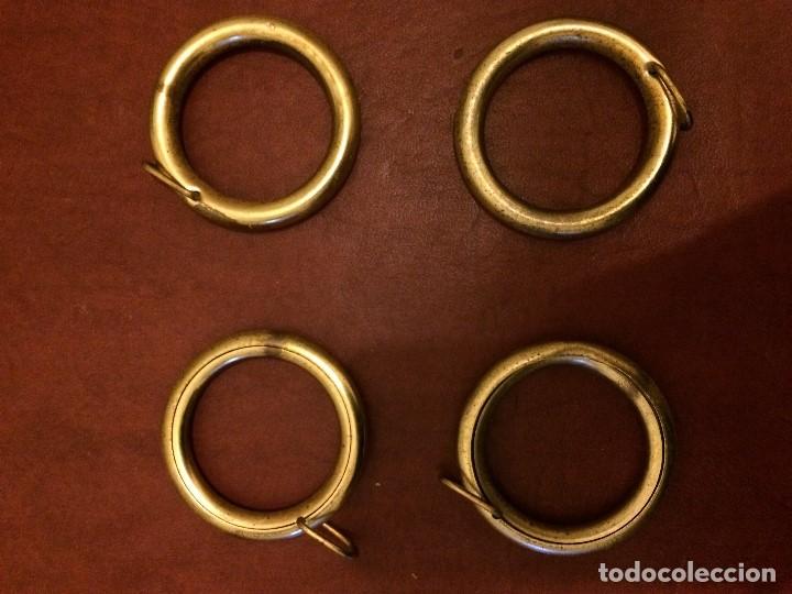 Antig&uuml;edades: 4 ANILLAS CORTINA METAL (leer condiciones de venta). - Foto 1