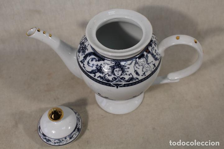 Antig&uuml;edades: tetera fine porcelana belle epoque - Foto 3