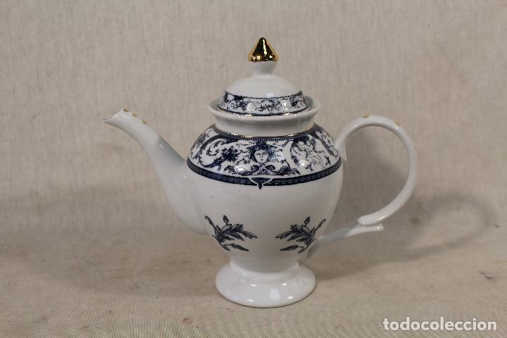 Antig&uuml;edades: tetera fine porcelana belle epoque - Foto 4