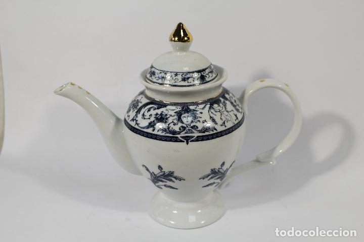 Antig&uuml;edades: tetera fine porcelana belle epoque - Foto 5
