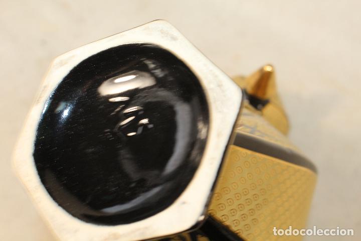 Antig&uuml;edades: jarron tibor en porcelana con oro - Foto 3