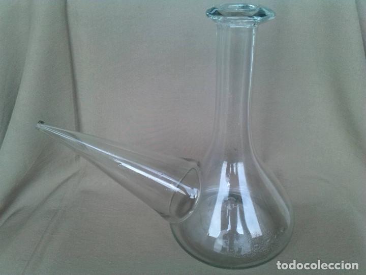 Antiquit&eacute;s: ANTIGUO PORR&Oacute;N DE V&Iacute;DRIO SOPLADO 21 CM ALTURA