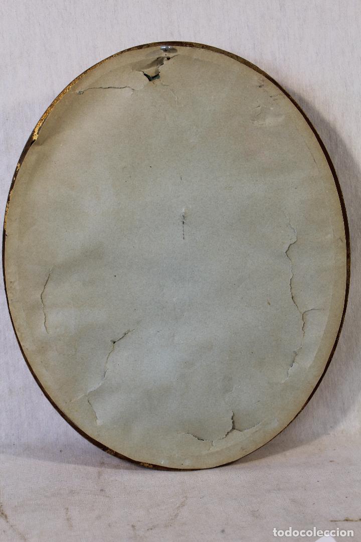 Antig&uuml;edades: cuadro oval con angel, amorcillo angelote - Foto 4