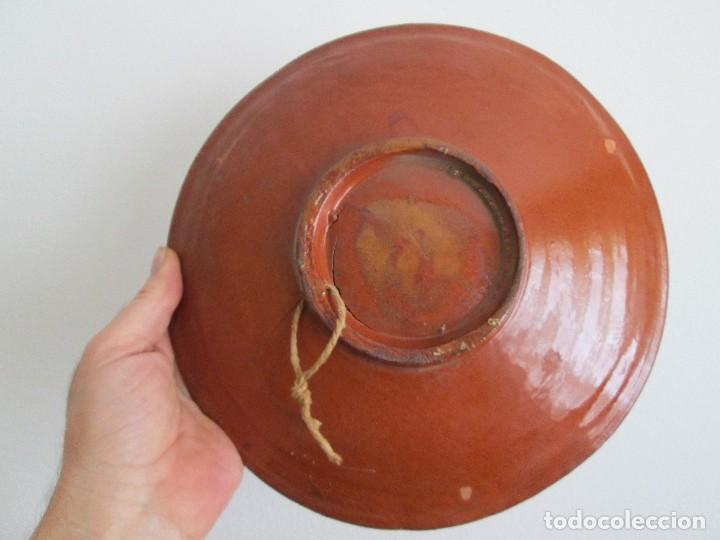 Antig&uuml;edades: plato decorado de 25 centimetros de diametro - Foto 2