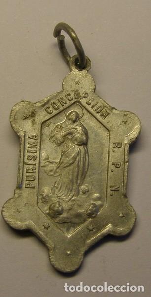 Antig&uuml;edades: Antigua medalla de la Pur&iacute;sima Concepci&oacute;n. - Foto 1