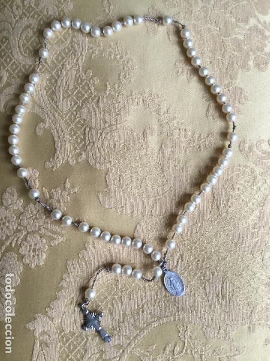 Antig&uuml;edades: ROSARIO ALEMAN DE CORD&Oacute;N Y PERLAS - Foto 3