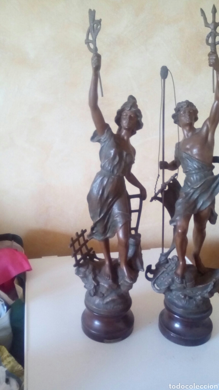 Antig&uuml;edades: Pareja de estatuas - Foto 3