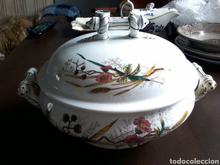 Antig&uuml;edades: SOPERA Y PLATO DE PICKMAN Y CIA. S XIX - Foto 1