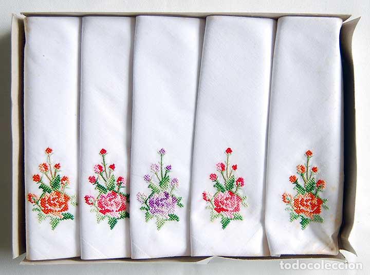 10 Pañuelos De Algodón Bordados Con Encaje Vintage - Tamaño 28x28 Cm, 5 Colores (azul, Amarillo, Rosa, Lila), Esquinas Con Mariposas, Ideales Para Bodas, Regalos, Accesorios De Moda