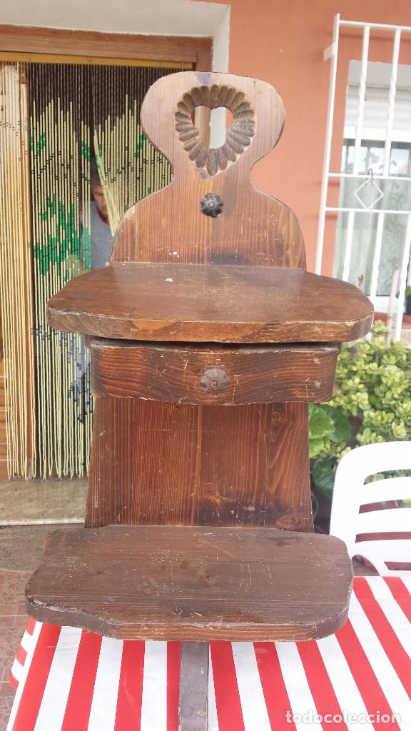 Antig&uuml;edades: estanteria de madera con cajon - Foto 1