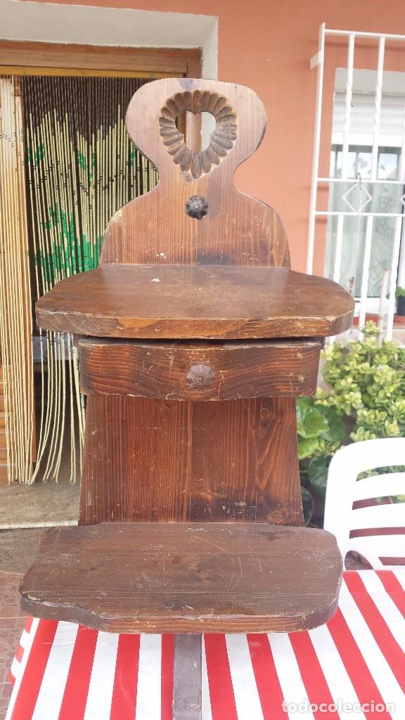 Antig&uuml;edades: estanteria de madera con cajon - Foto 2