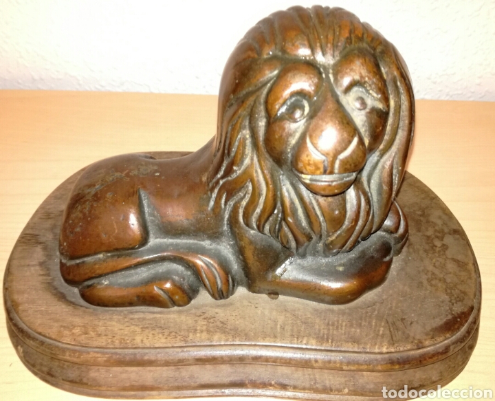 Antig&uuml;edades: Antigua Figura Le&oacute;n. - Foto 2