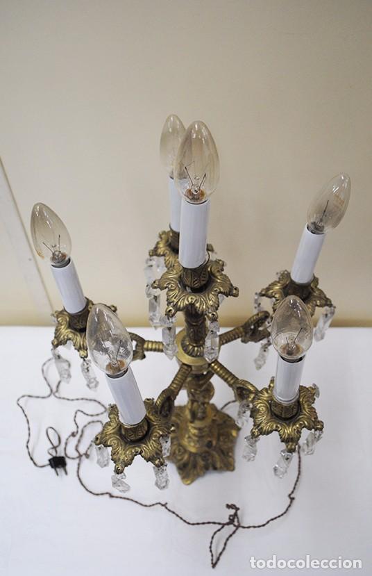 Antig&uuml;edades: CANDELABROS ANTIGUOS DE BRONCE CON 6 BRAZOS - Foto 4