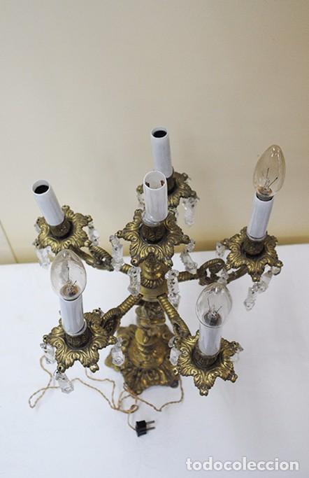 Antig&uuml;edades: CANDELABROS ANTIGUOS DE BRONCE CON 6 BRAZOS - Foto 5
