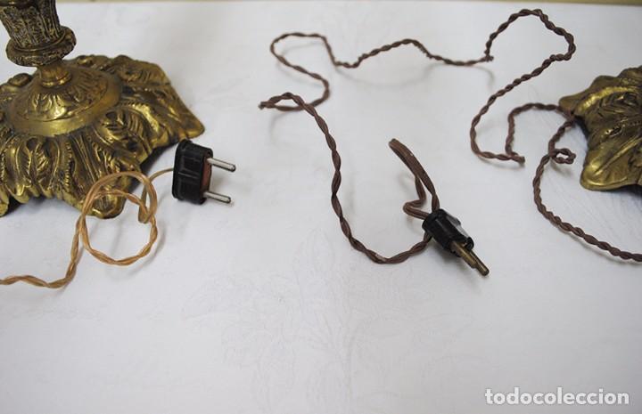 Antig&uuml;edades: CANDELABROS ANTIGUOS DE BRONCE CON 6 BRAZOS - Foto 7
