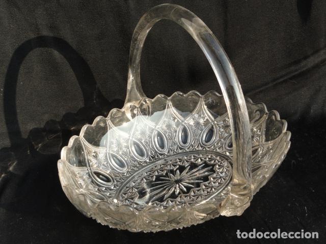 Antig&uuml;edades: BONITO CENTRO DE MESA DE CRISTAL. - Foto 4