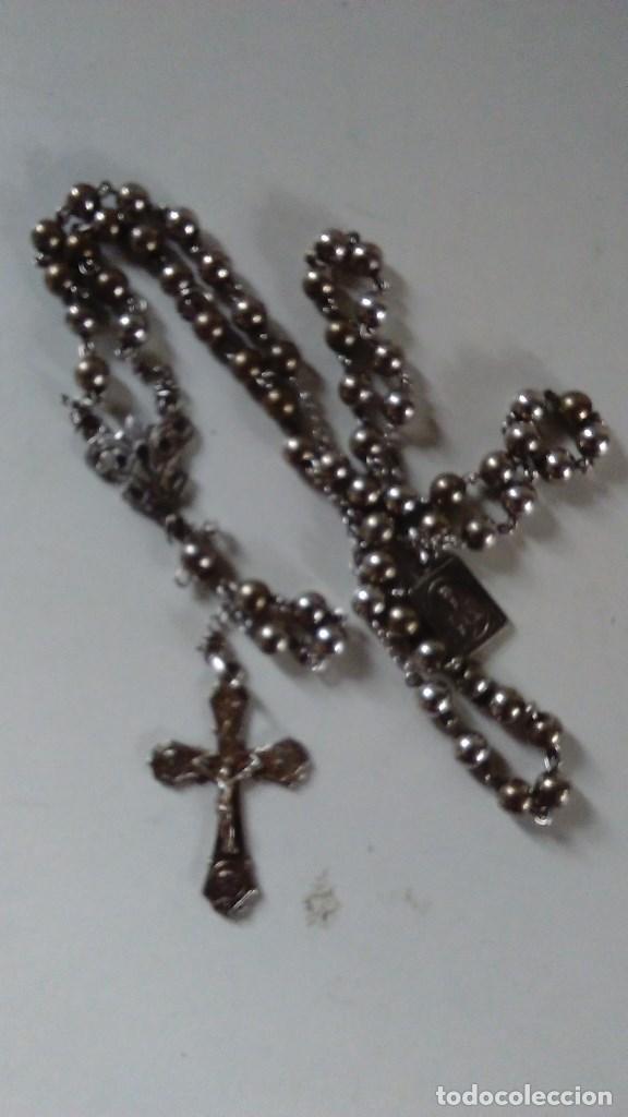 Antig&uuml;edades: Rosario de plata S.XIX - Foto 4