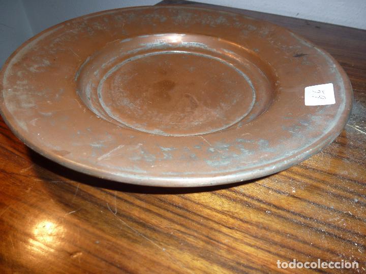 Antig&uuml;edades: ANTIGUO PLATO DE COBRE 59 - Foto 3