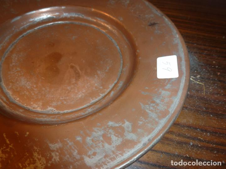 Antig&uuml;edades: ANTIGUO PLATO DE COBRE 59 - Foto 4