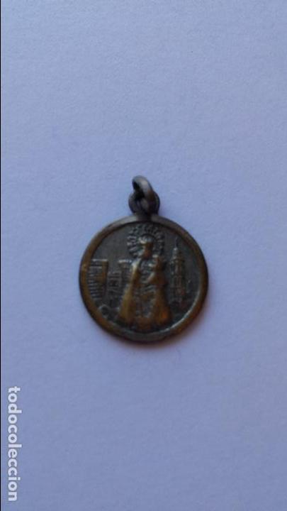 Antig&uuml;edades: Medalla de virgen sin catalogar de 1,4 cms de diametro - Foto 1