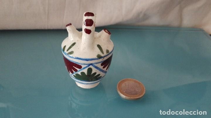 Antig&uuml;edades: Antiguo mini botijo de porcelana - Foto 1