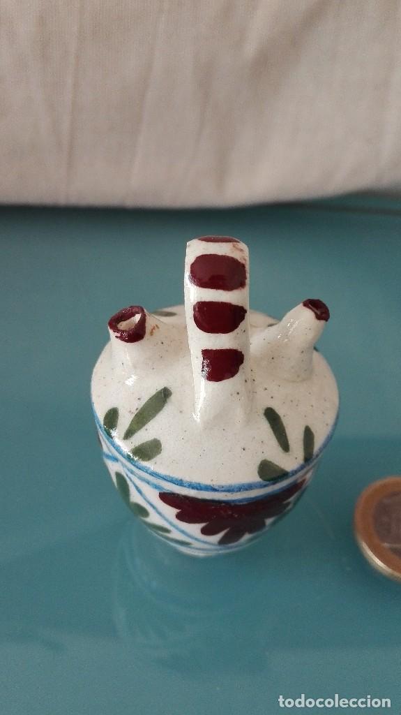 Antig&uuml;edades: Antiguo mini botijo de porcelana - Foto 2