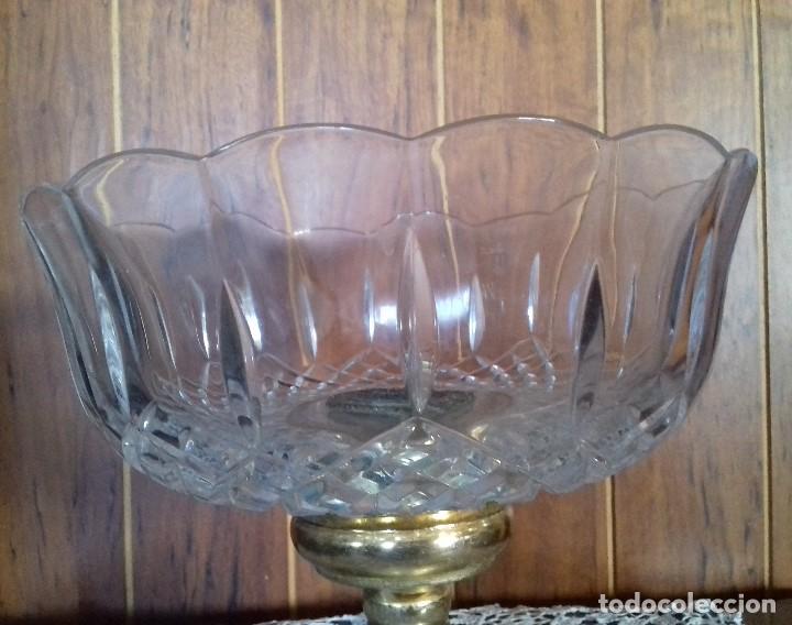 Antig&uuml;edades: MUY ANTIGUO CENTRO DE MESA DE CRISTAL TALLADO. - Foto 2