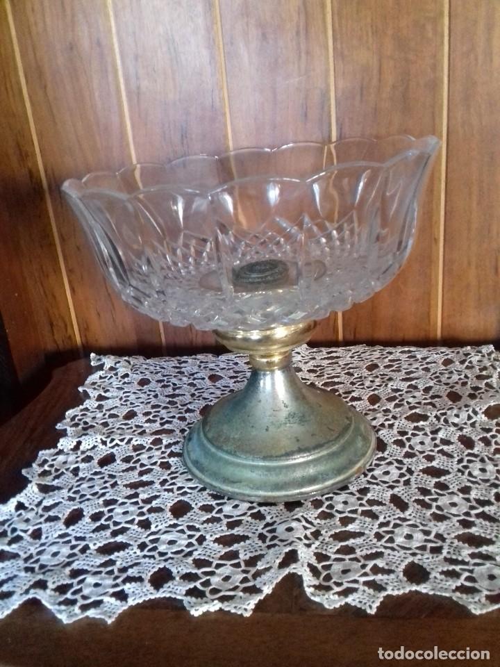 Antig&uuml;edades: MUY ANTIGUO CENTRO DE MESA DE CRISTAL TALLADO. - Foto 5