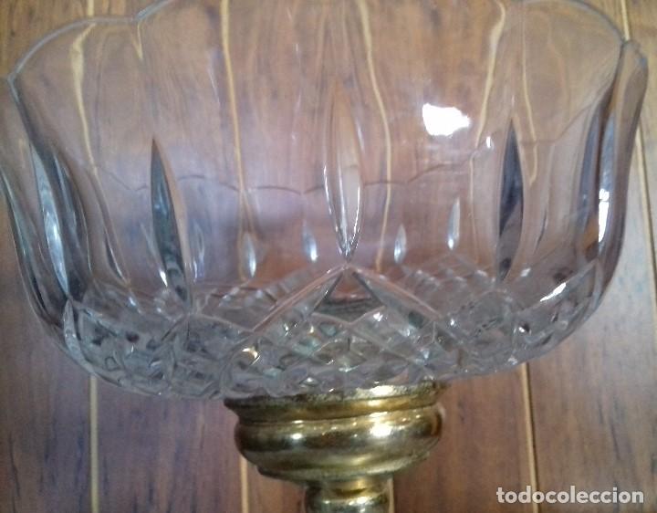 Antig&uuml;edades: MUY ANTIGUO CENTRO DE MESA DE CRISTAL TALLADO. - Foto 6