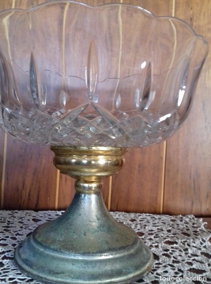 Antig&uuml;edades: MUY ANTIGUO CENTRO DE MESA DE CRISTAL TALLADO. - Foto 8
