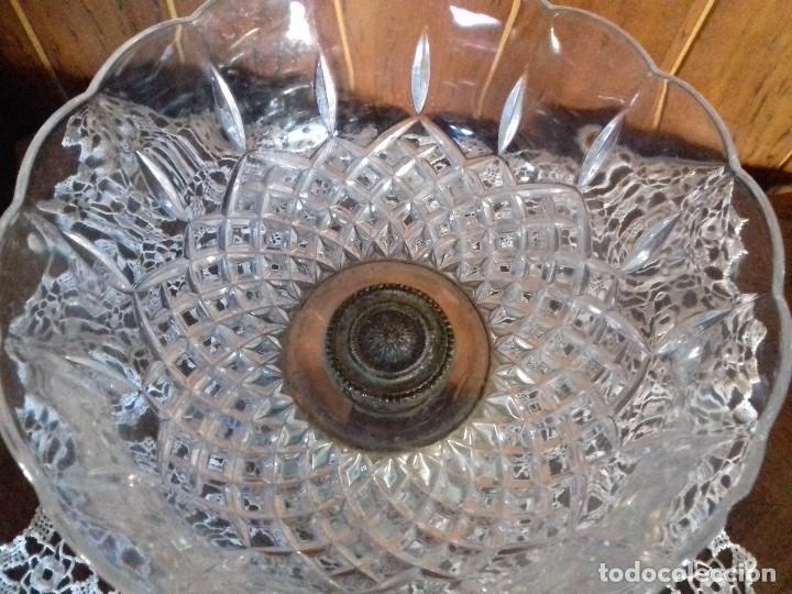 Antig&uuml;edades: MUY ANTIGUO CENTRO DE MESA DE CRISTAL TALLADO. - Foto 9