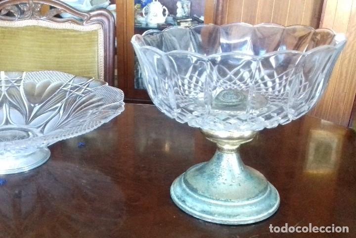 Antig&uuml;edades: MUY ANTIGUO CENTRO DE MESA DE CRISTAL TALLADO. - Foto 10