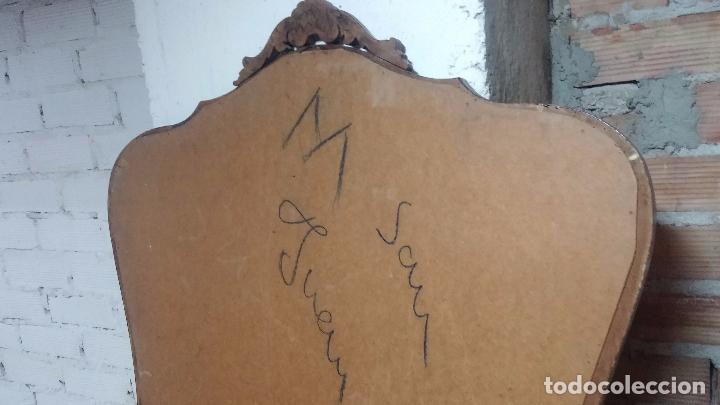 Antig&uuml;edades: Antiguo espejo en madera, biselado para c&oacute;moda, comod&iacute;n, etc - Foto 11