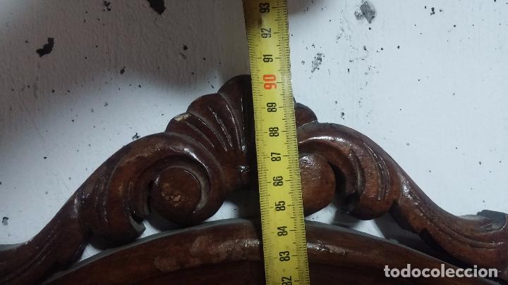 Antig&uuml;edades: Antiguo espejo en madera, biselado para c&oacute;moda, comod&iacute;n, etc - Foto 14